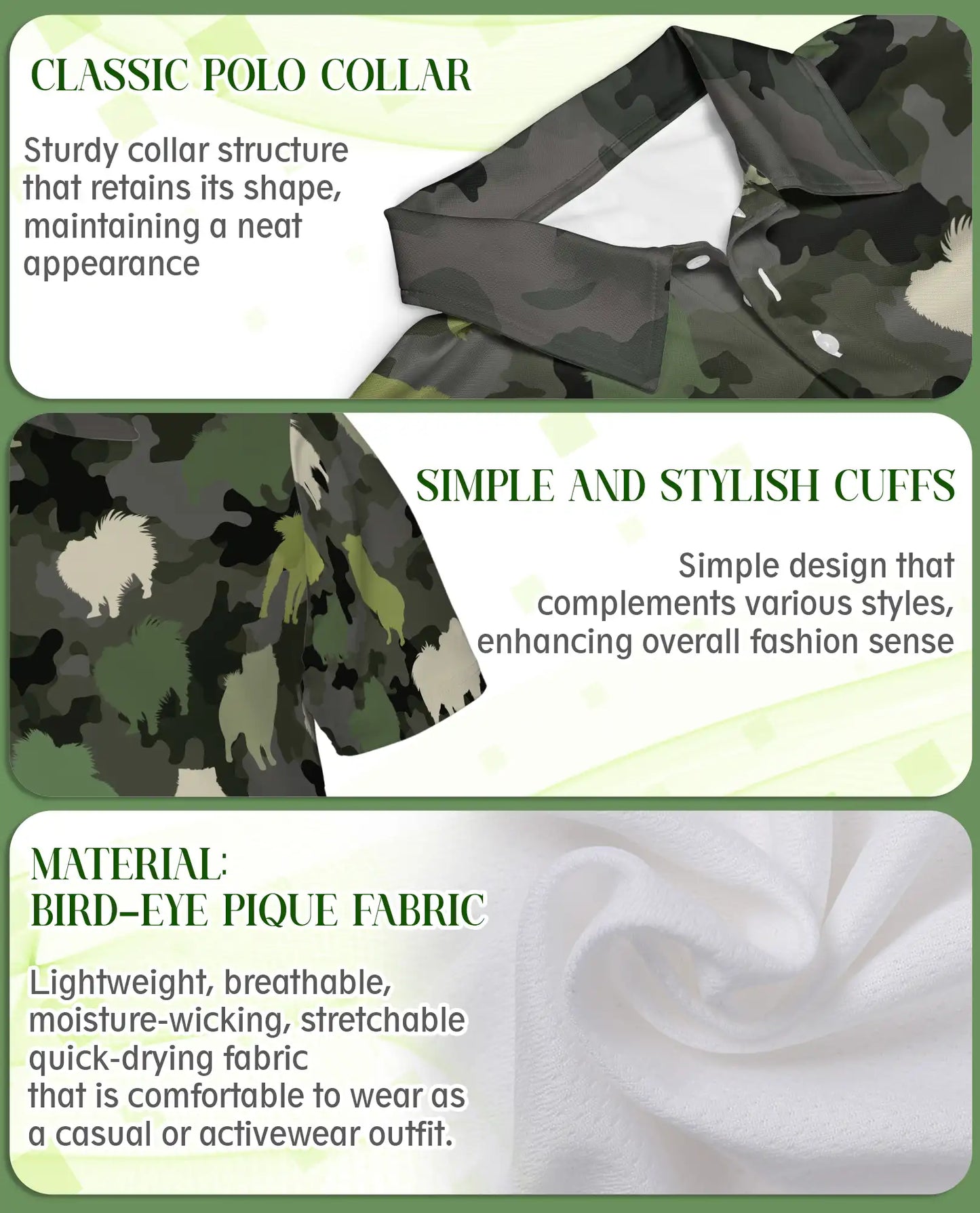 Buffalo Camouflage 3D Polo Shirt for Men – Rustic Wildlife Hunting Style | Netecom