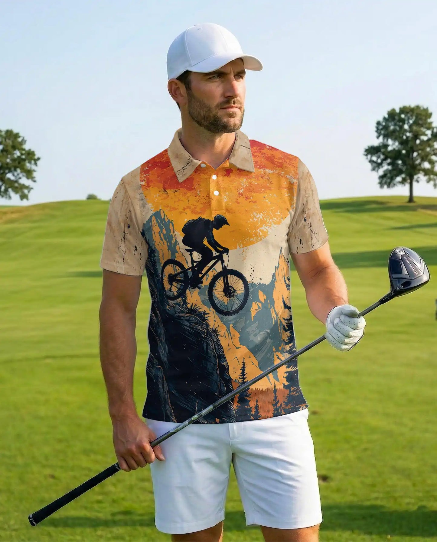 Mountain Biking Polo Shirt - Adventure Trail Rider Style | Netecom