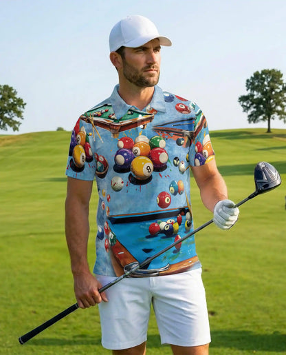 Billiards Pool Polo Shirt - Cue Sports Design | Netecom