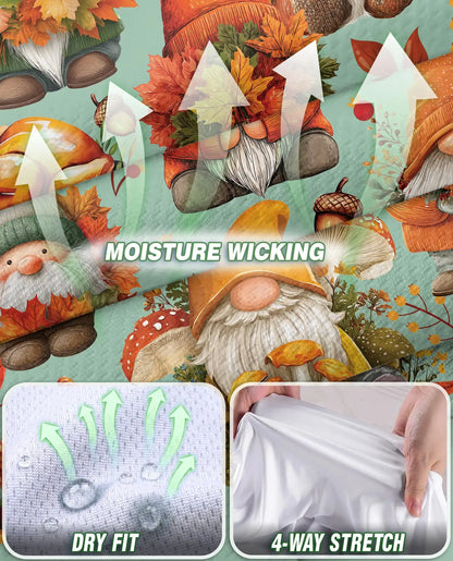 Autumn Harvest Gnomes Sleeveless Polo Shirt for Women | Netecom