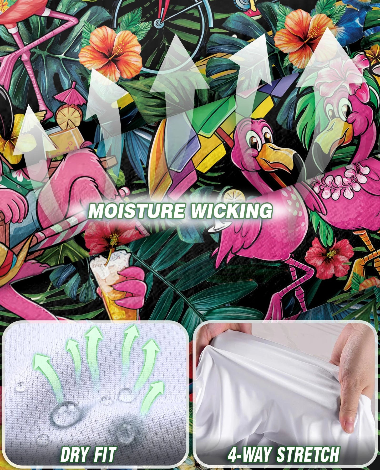 Aloha Flamingo 3D Tropical Sleeveless Polo Shirt for Women | Netecom