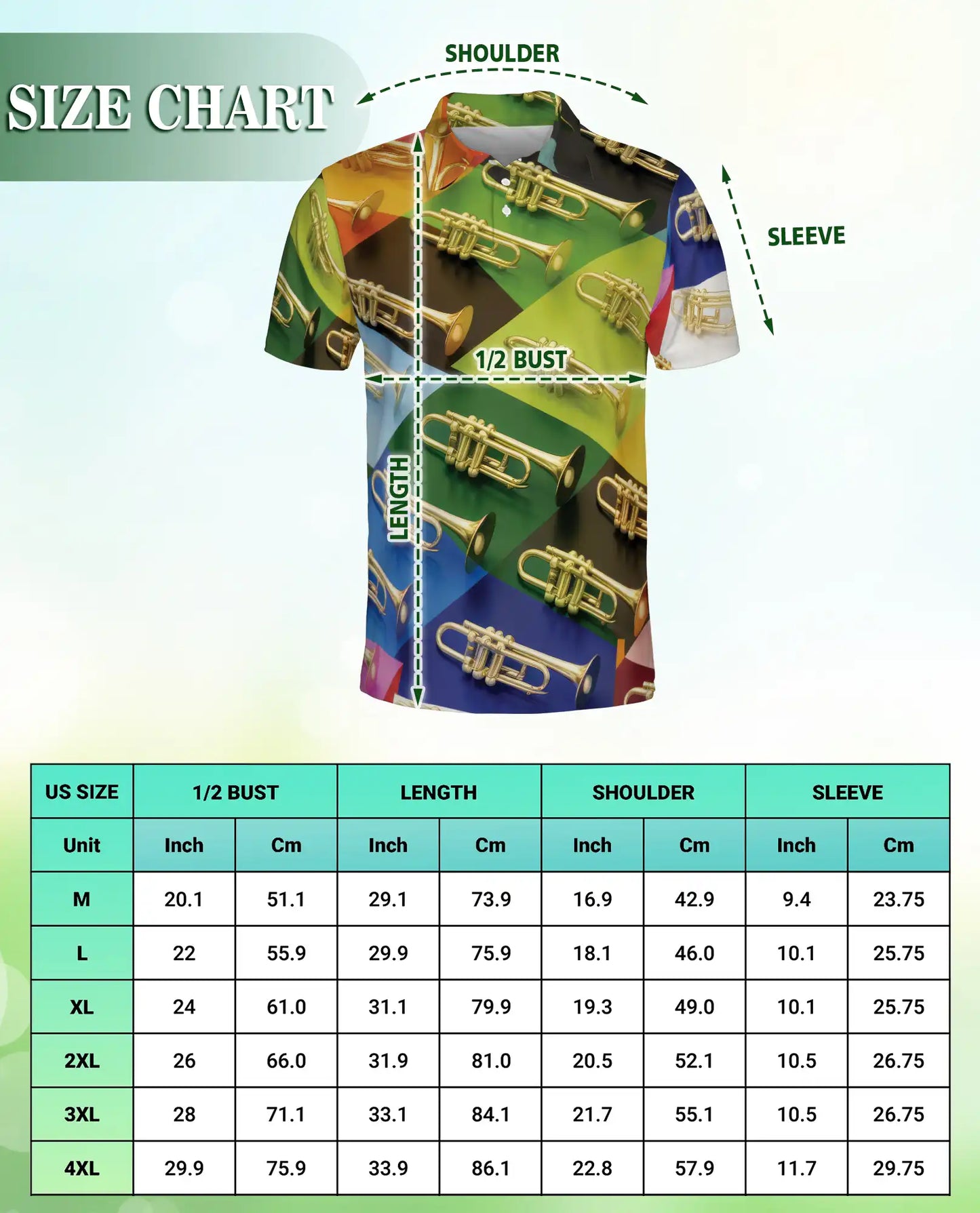 Trumpet Music Hawaiian Polo Shirt | Netecom
