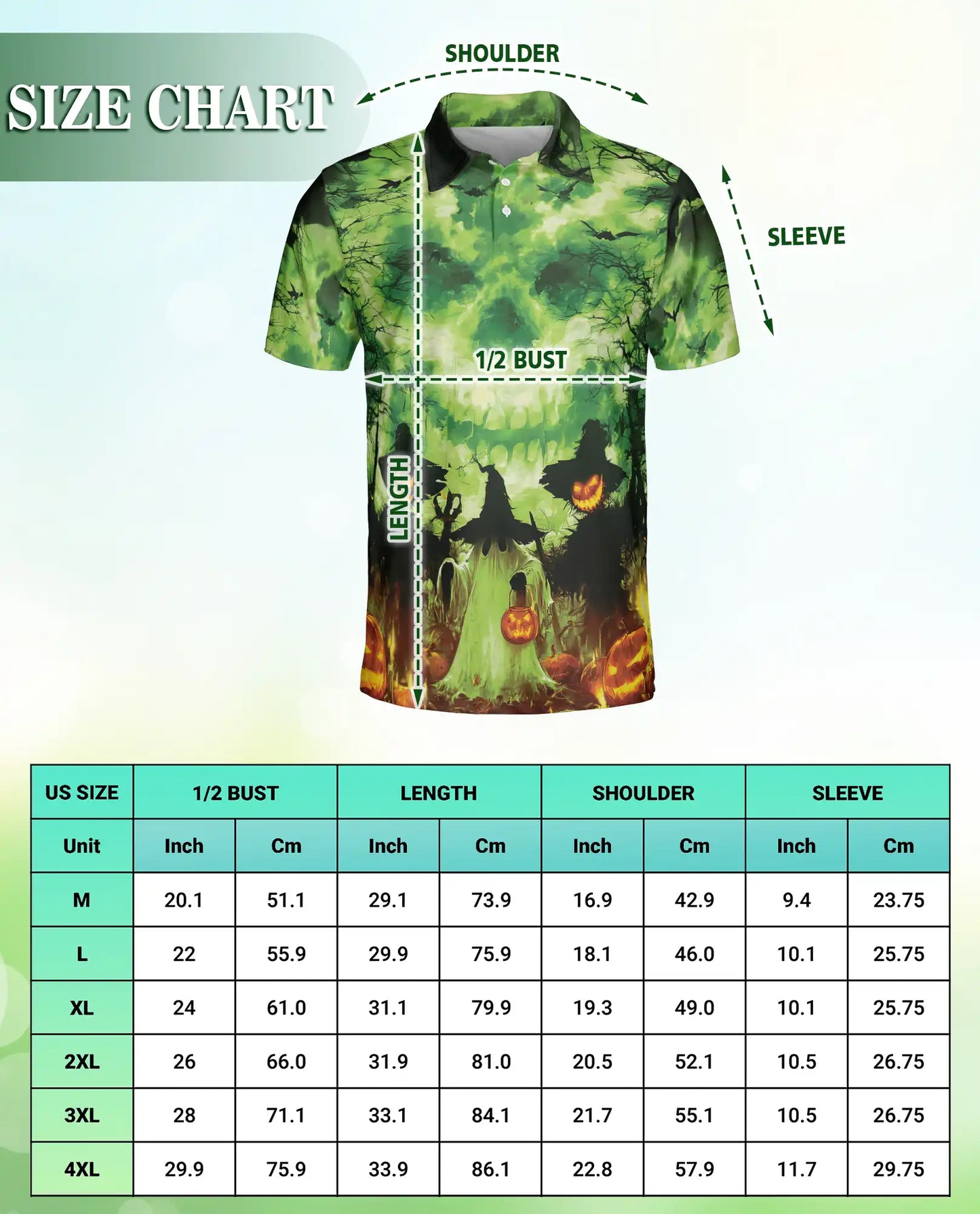 Halloween Skull Glow Polo Shirt – Spooky Pumpkin Night | Netecom
