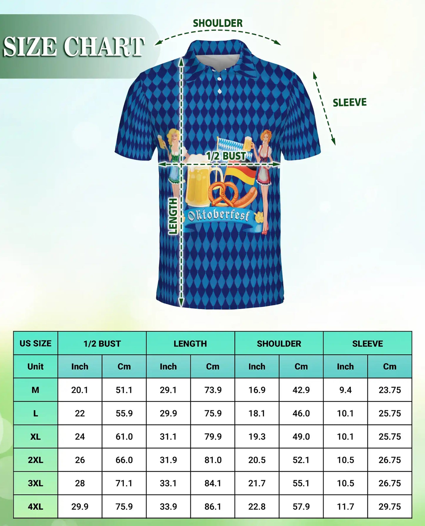 Oktoberfest Beer Festival 3D Polo Shirt | Netecom