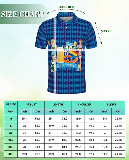 Oktoberfest Beer Festival 3D Polo Shirt | Netecom