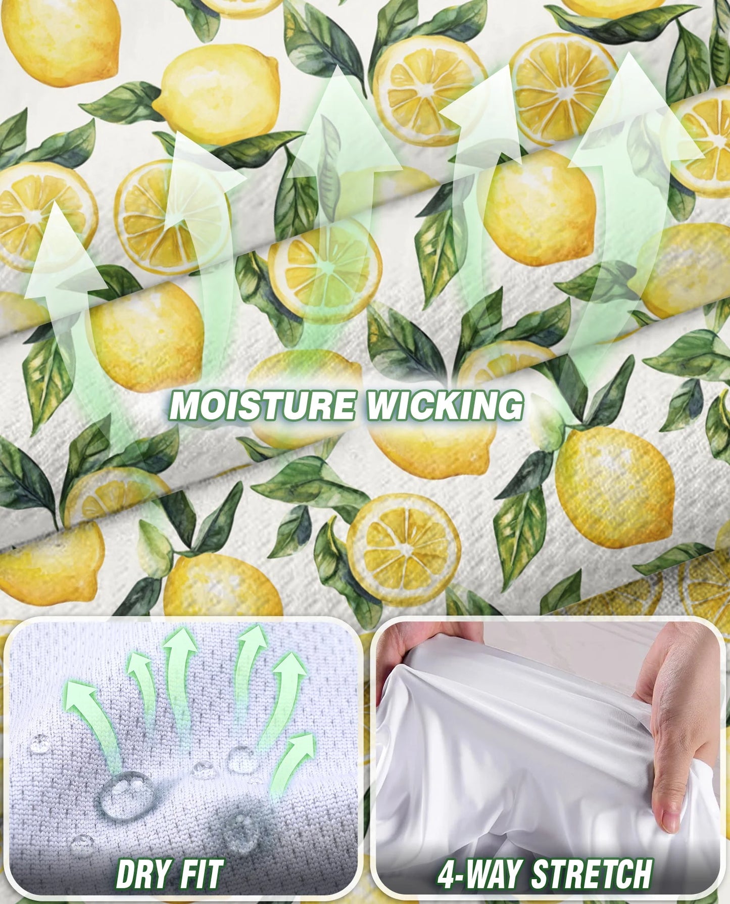 Lemon Pattern Sleeveless Polo Shirt for Women | Netecom