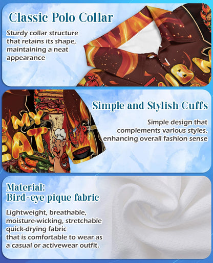 Funny BBQ Grilling Polo Shirt for Men – Grill Master Style | Netecom