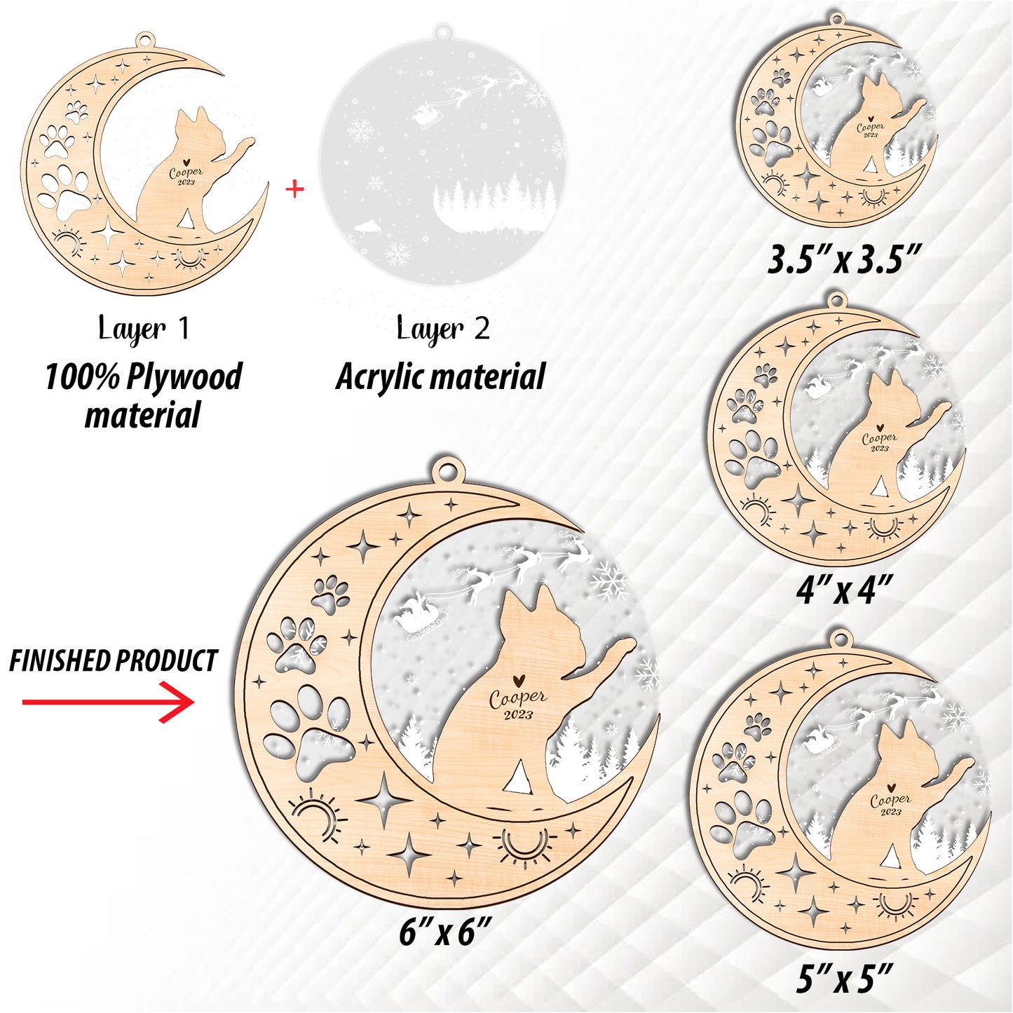 Netecom Boston Terrier Dog Memorial Suncatcher, Personalized Boston Bull Terrier Christmas Ornament Bereavement Gifts for Loss of Pet, Dog Death Sympathy Gifts Pet Loss Sun Catchers, Dog Grief Gift