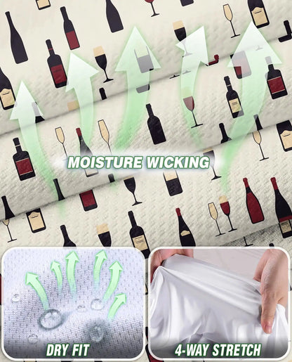 Wine Bottle And Glass Print Sleeveless Polo Shirt for Women | Netecom