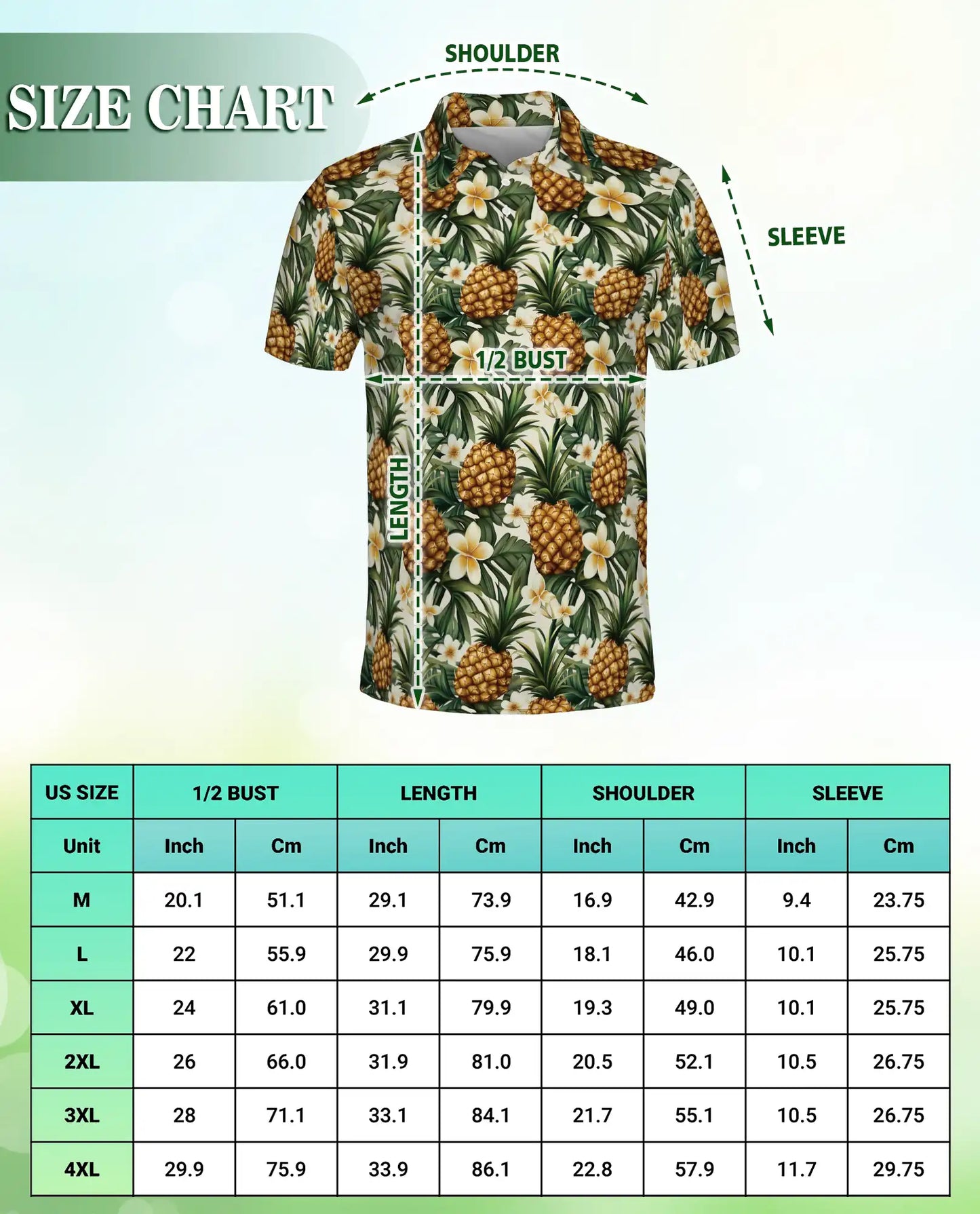 Pineapple Floral Polo Shirt – Tropical Summer Style | Netecom