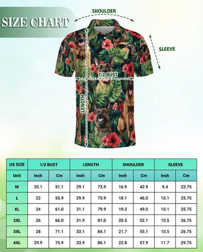 Belgian Malinois Tropical Polo Shirt | Netecom