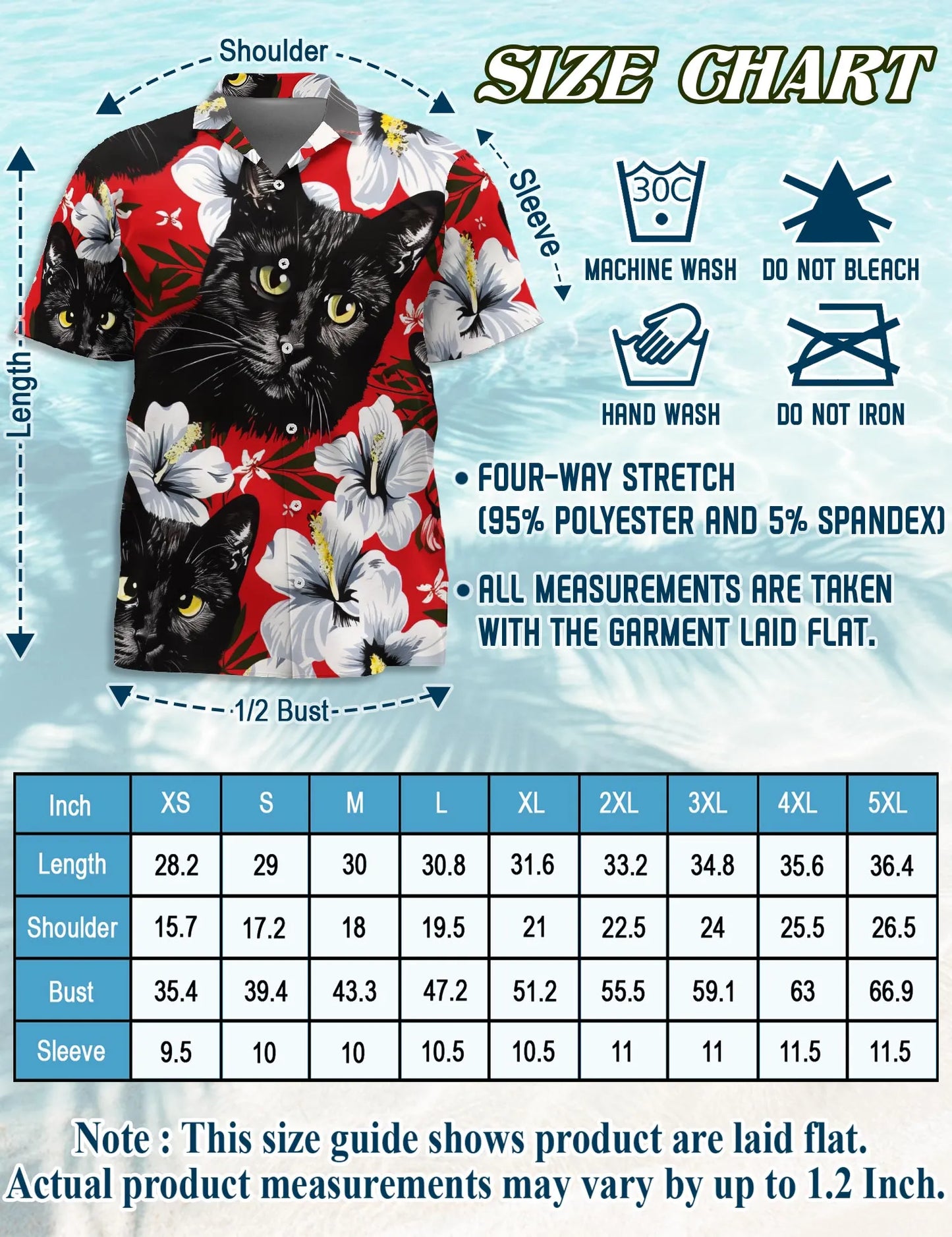 Matching Dog and Owner Hawaiian Shirts – Black Cat Tropical Beach Outfit