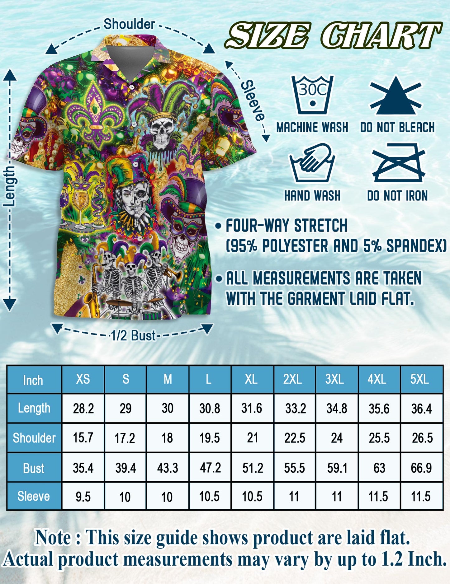 Netecom Matching Skulls Mardi Gras Hawaiian Shirt for Dog and Owner, Festive Aloha Summer Shirt, Skull Print Button Down Outfit for Pet and Human, Beach Vacation Casual Wear
