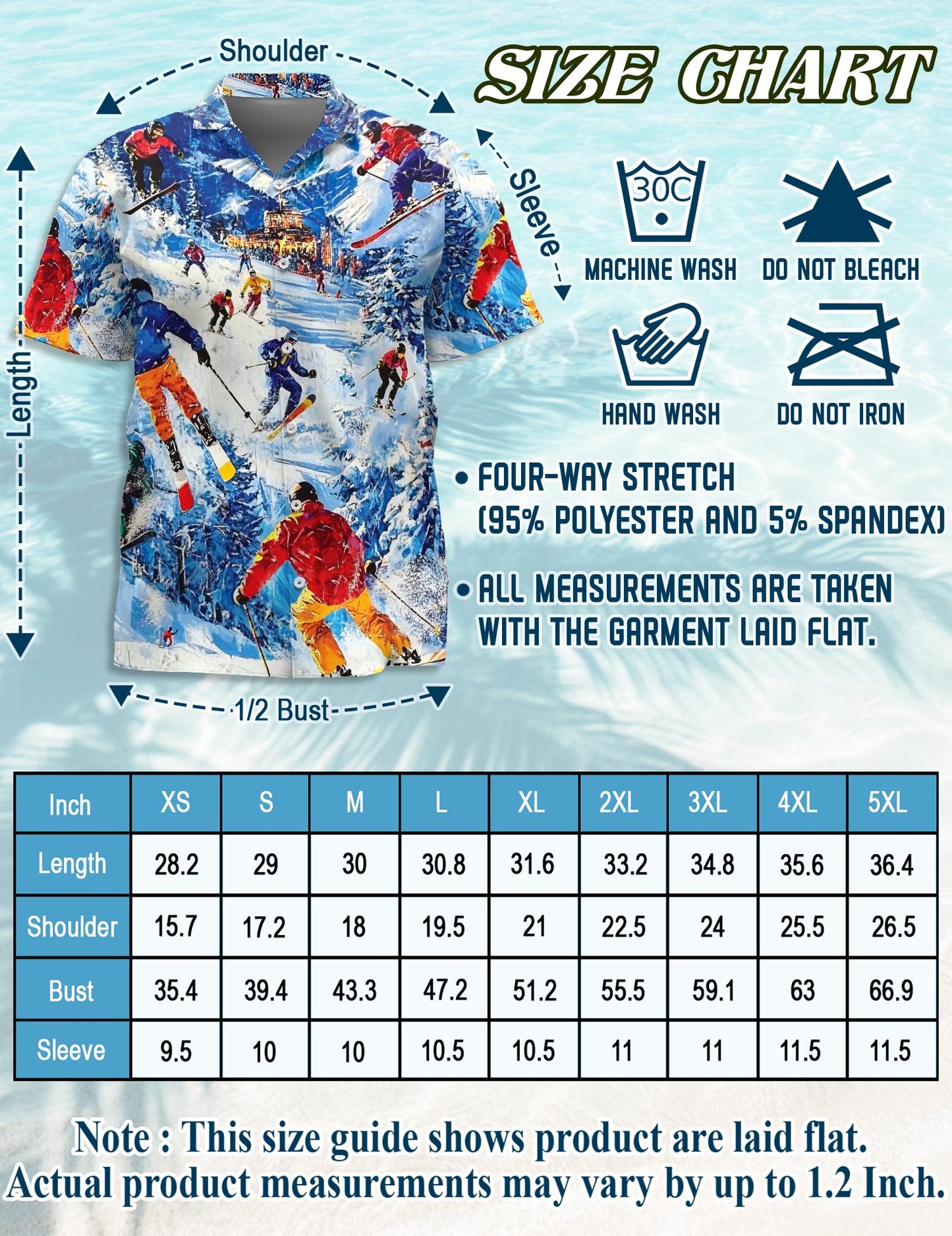 Netecom Matching Vintage Skiing Hawaiian Shirt for Dog and Owner, Aloha Summer Shirt, Retro Ski Print Outfit for Pet and Human, Beach Vacation Casual Wear