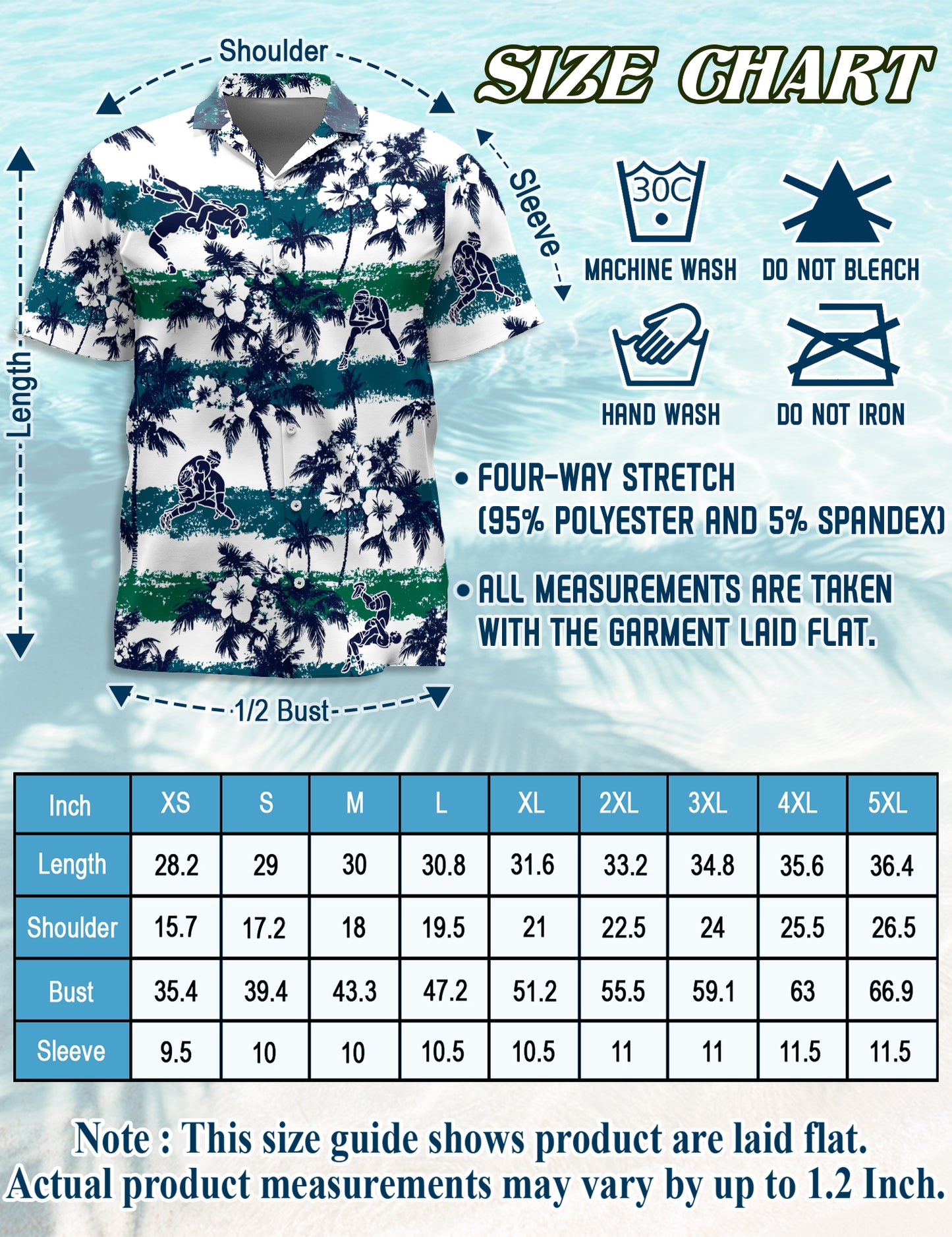 Netecom Matching Wrestling White Palm Aloha Hawaiian Shirt for Dog and Owner, Sport Inspired Summer Shirt, Relaxed Casual Outfit for Pet and Human