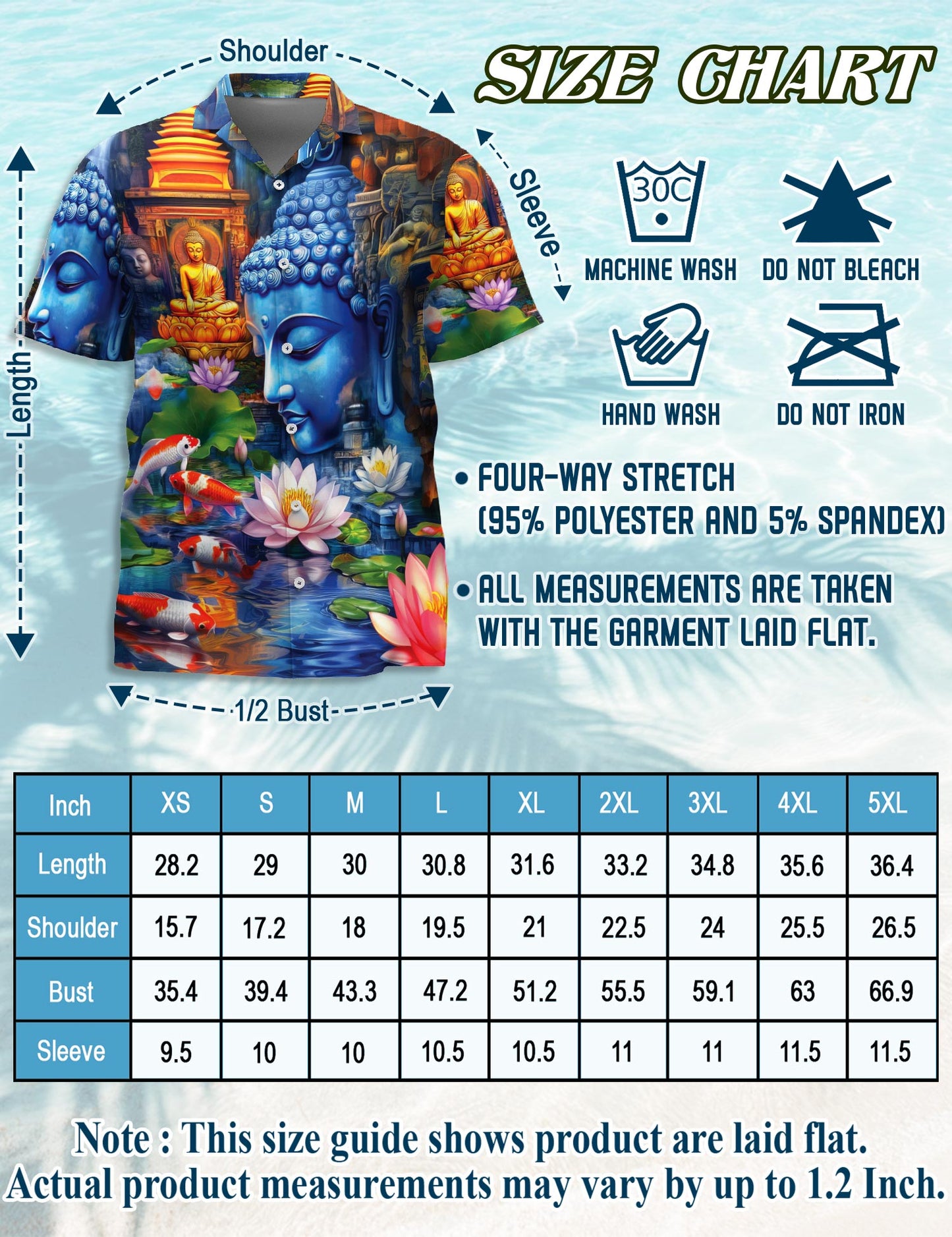 Netecom Matching Buddha Hawaiian Shirt for Dog and Owner, What You Think You Become Aloha Summer Shirt, Zen Print Button Down Outfit for Pet and Human, Beach Vacation Casual Wear