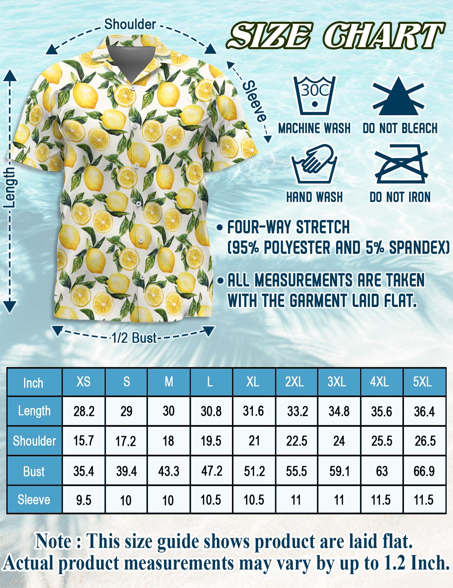 Netecom Matching Lemon Aloha Hawaiian Shirt for Dog and Owner, Bright Fruit Theme Summer Button Down Shirt, Cute Pet and Human Matching Outfit, Relaxed Beach Vacation Casual Wear