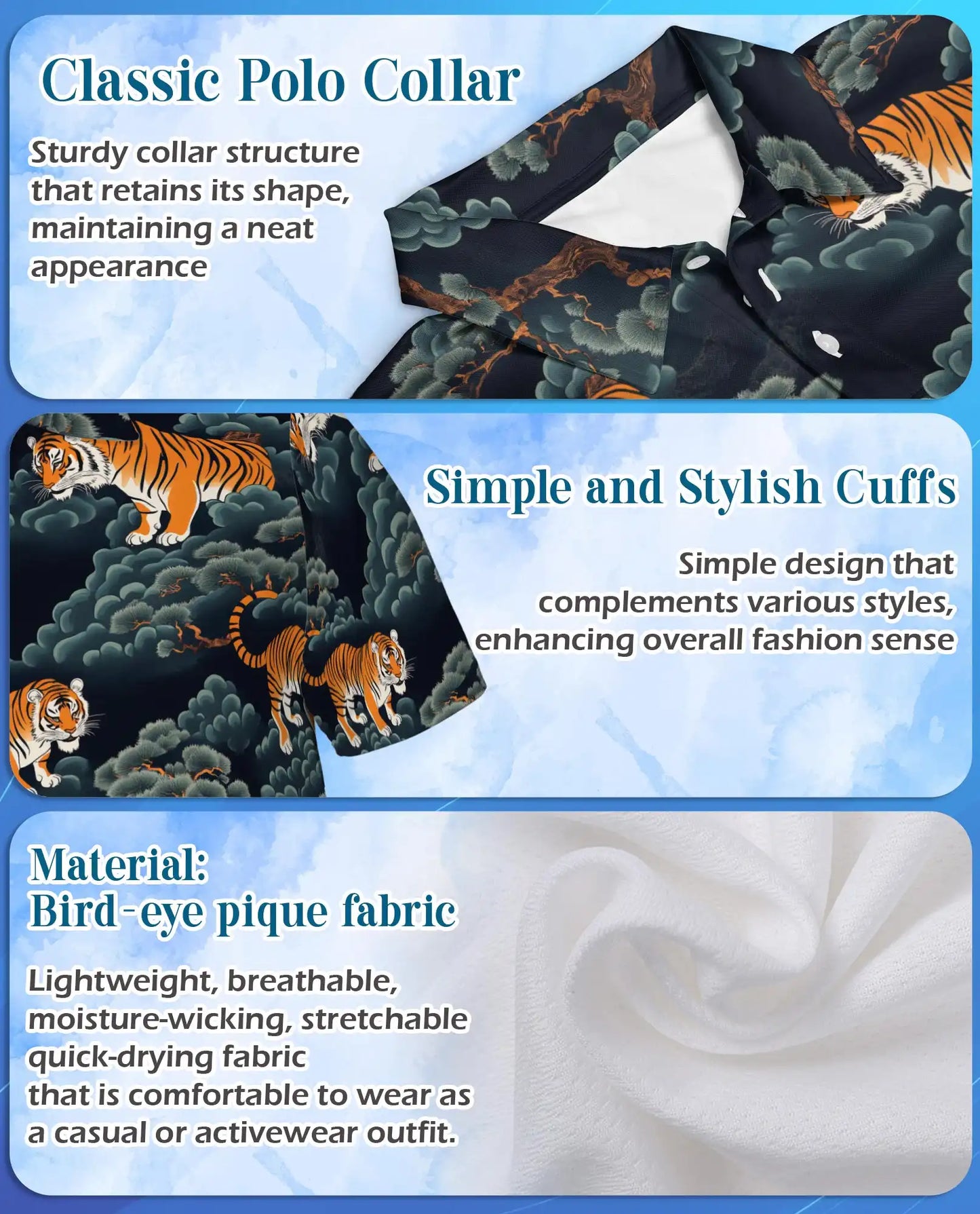 Tiger Forest Polo Shirt | Netecom