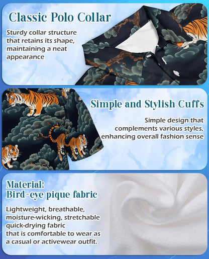 Tiger Forest Polo Shirt | Netecom