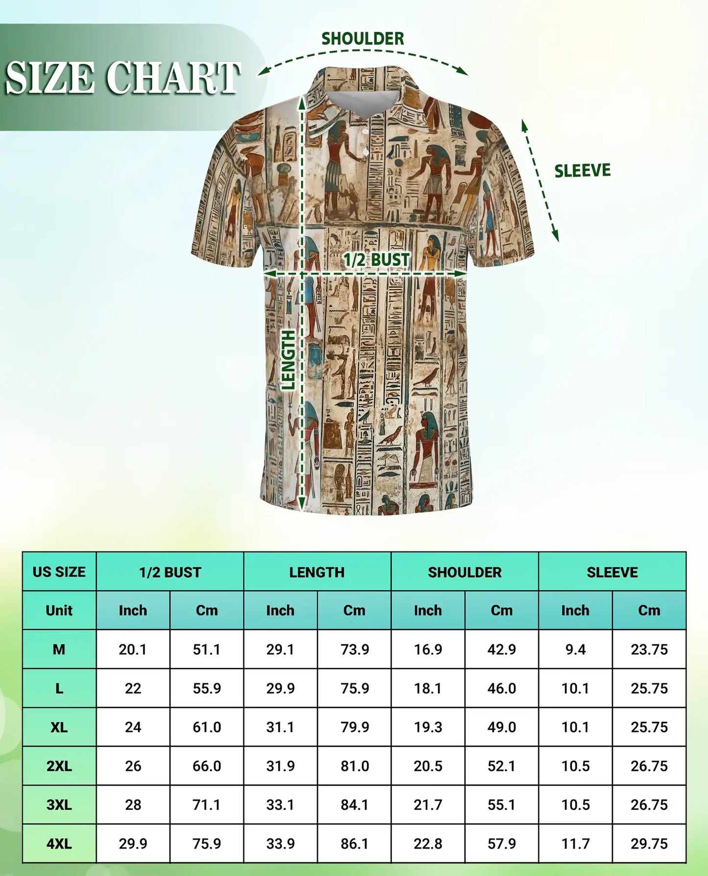 Egyptian Hieroglyph Polo Shirt – Ancient Egypt Art | Netecom
