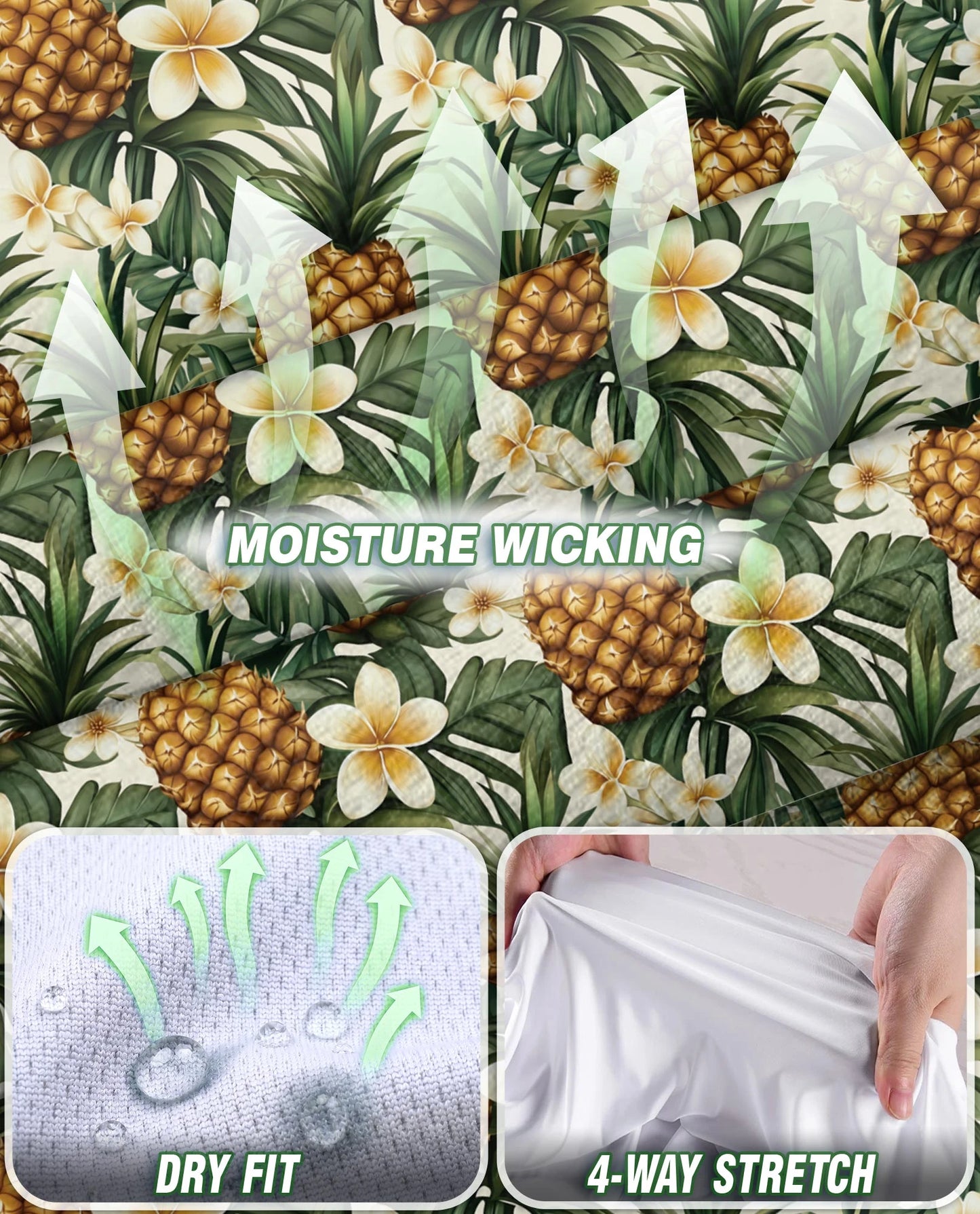 Golden Pineapple Sleeveless Polo Shirt for Women | Netecom