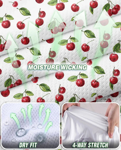 The Cherry Sleeveless Polo Shirt for Women – Sweet Fruit Summer Style | Netecom