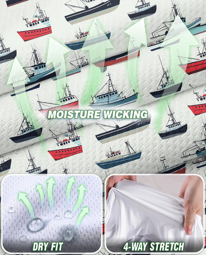 Fishing Boat Sleeveless Polo Shirt for Women | Netecom