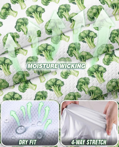 Vegetable Print Sleeveless Polo Shirt for Women – Fresh Food Lover Style | Netecom