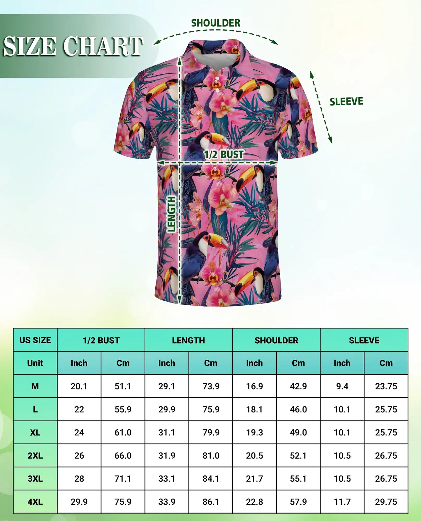 Pink Tropical Toucan Polo Shirt Exotic Bird Floral Print | Netecom