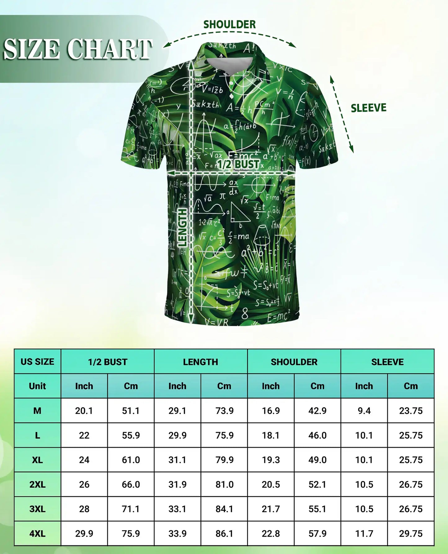 Math Formula Polo Shirt – Science Equation Print | Netecom