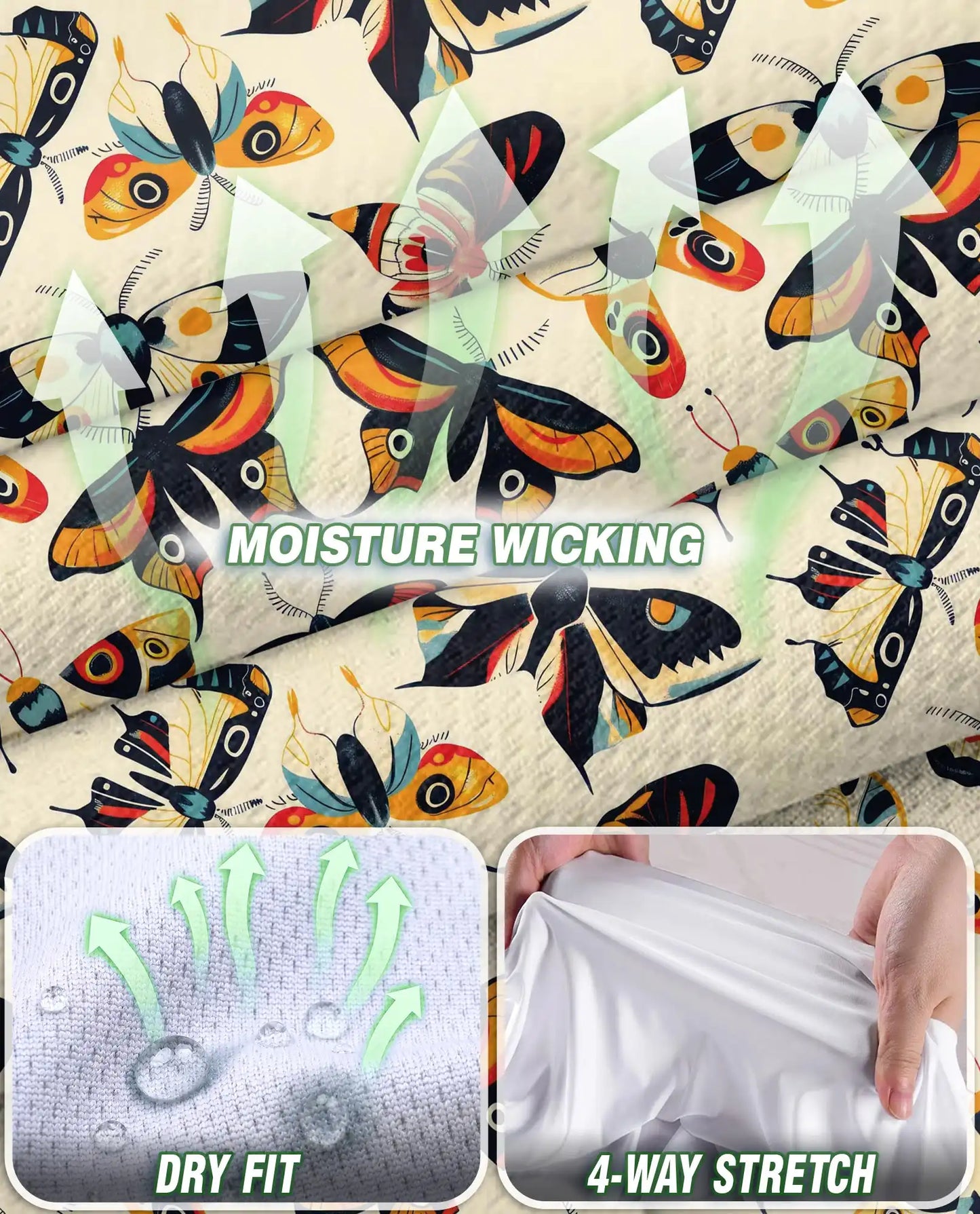 Vintage Butterfly Sleeveless Polo Shirt for Women – Retro Nature Style | Netecom