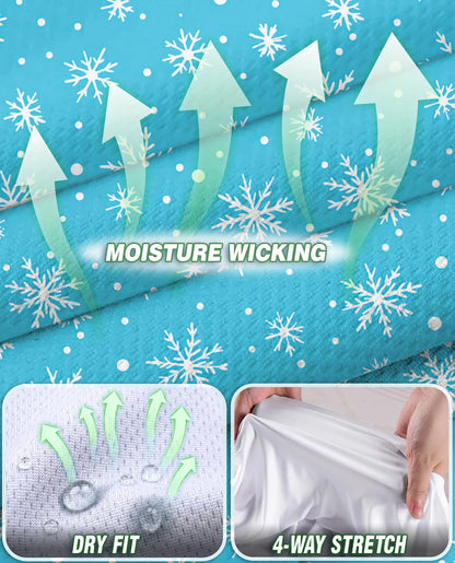 Snowflake Print Sleeveless Polo Shirt for Women | Netecom