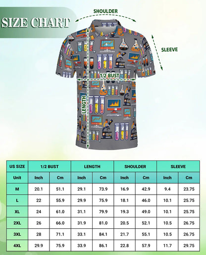 Science Lab Pattern Polo Shirt | Netecom