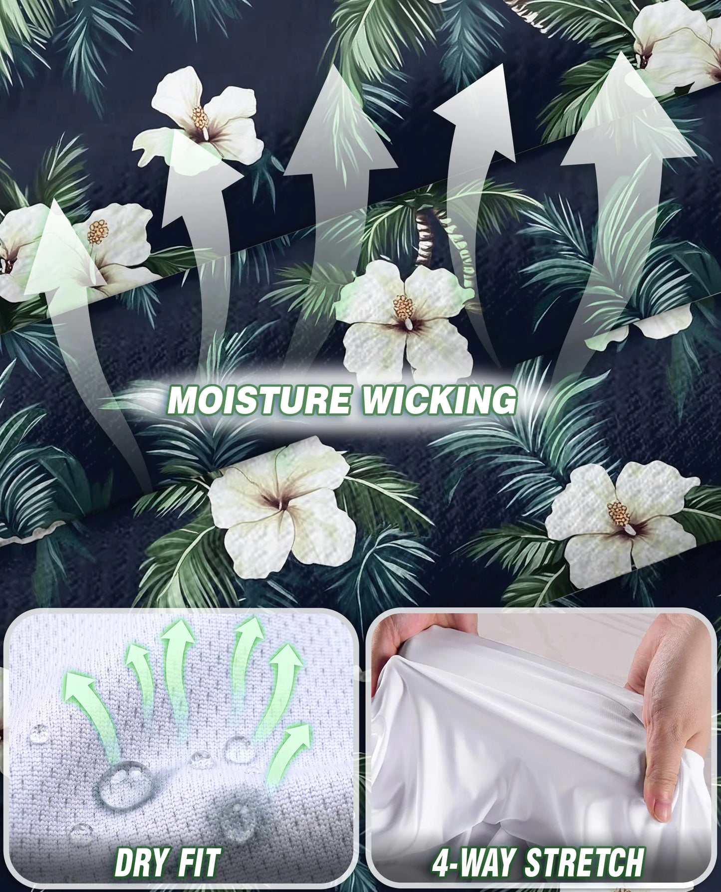 Tropical Hibiscus Pattern Sleeveless Polo Shirt for Women | Netecom