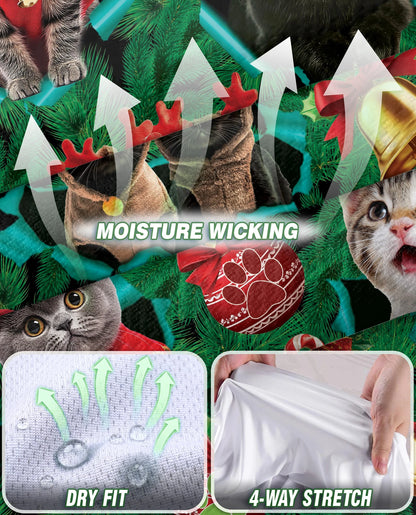 Cats Christmas Sleeveless Polo Shirt for Women – Cute Holiday Style | Netecom