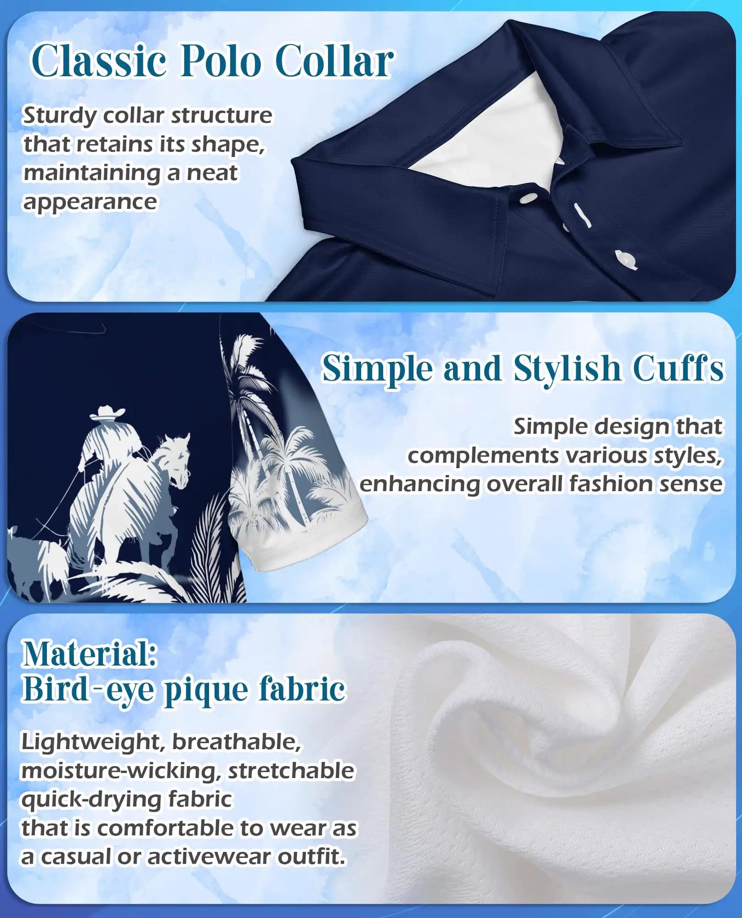 Cowboy Western Polo Shirt – Palm Desert Style | Netecom