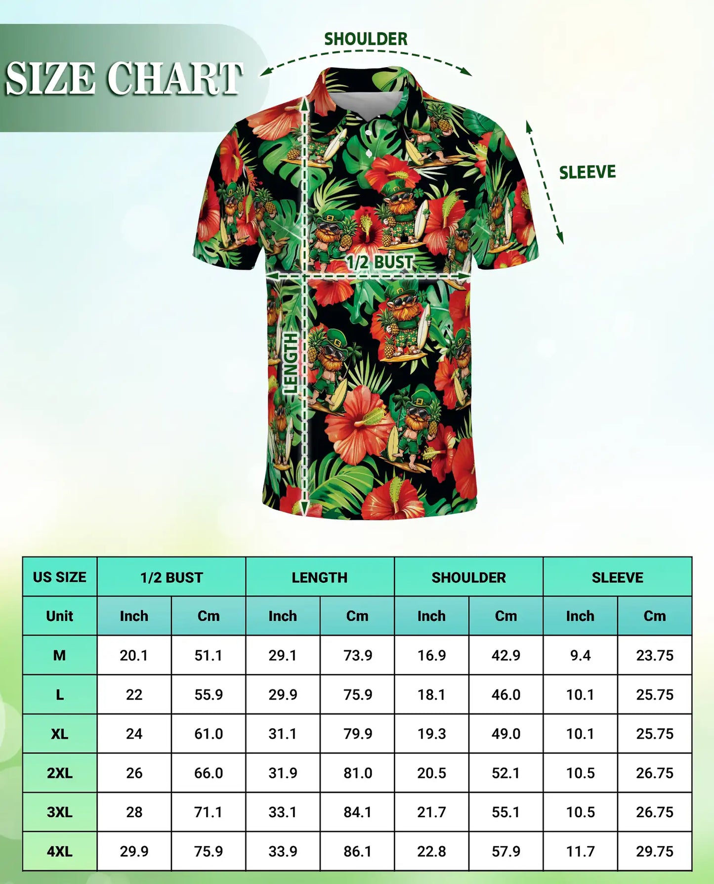 Leprechaun Surf Hawaiian Polo Shirt | Netecom