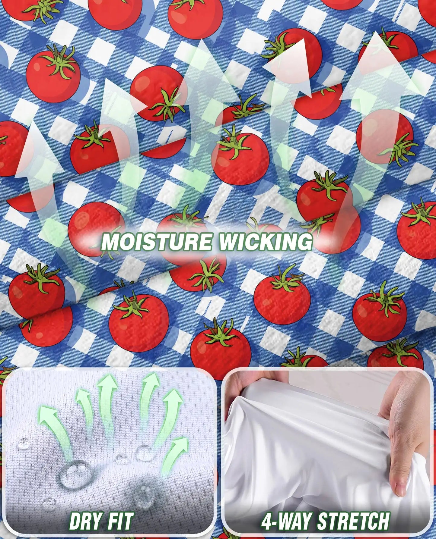 Tomato Gingham Pattern Sleeveless Polo Shirt for Women | Netecom