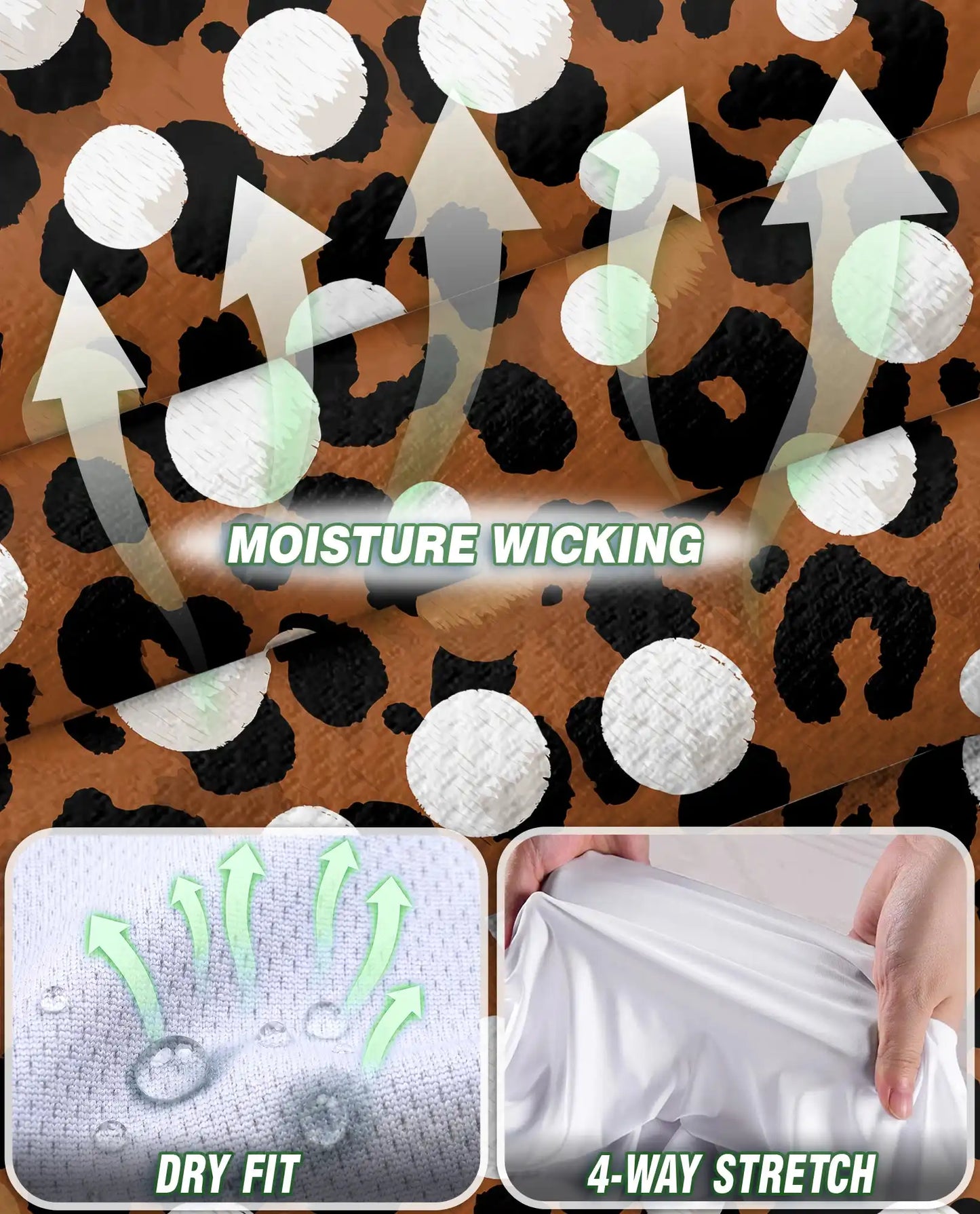 Leopard Polka Dot Print Sleeveless Polo Shirt for Women | Netecom