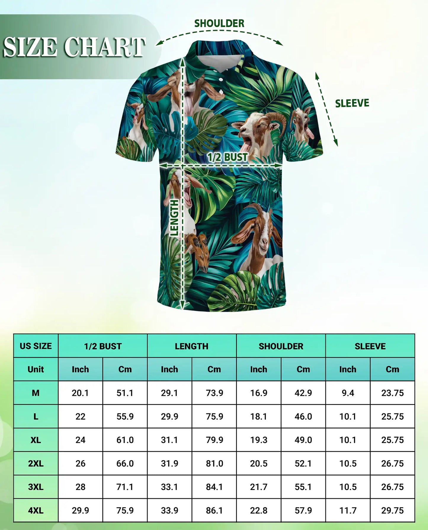 Funny Goat Polo Shirt – Tropical Animal Print | Netecom