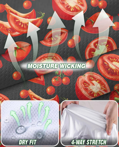 Tomato Print Sleeveless Polo Shirt for Women | Netecom