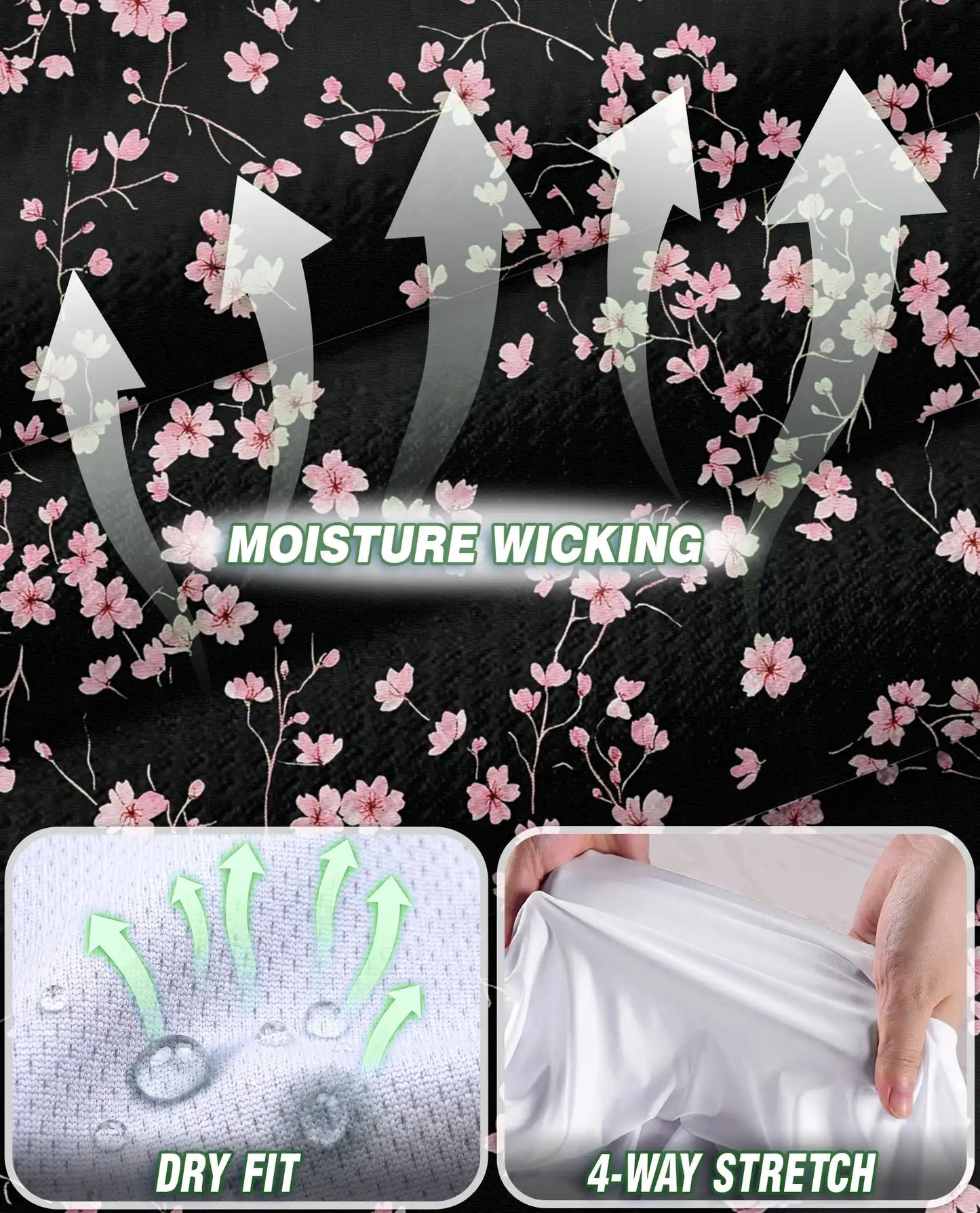 Sakura Floral Graphic Sleeveless Polo Shirt for Women | Netecom