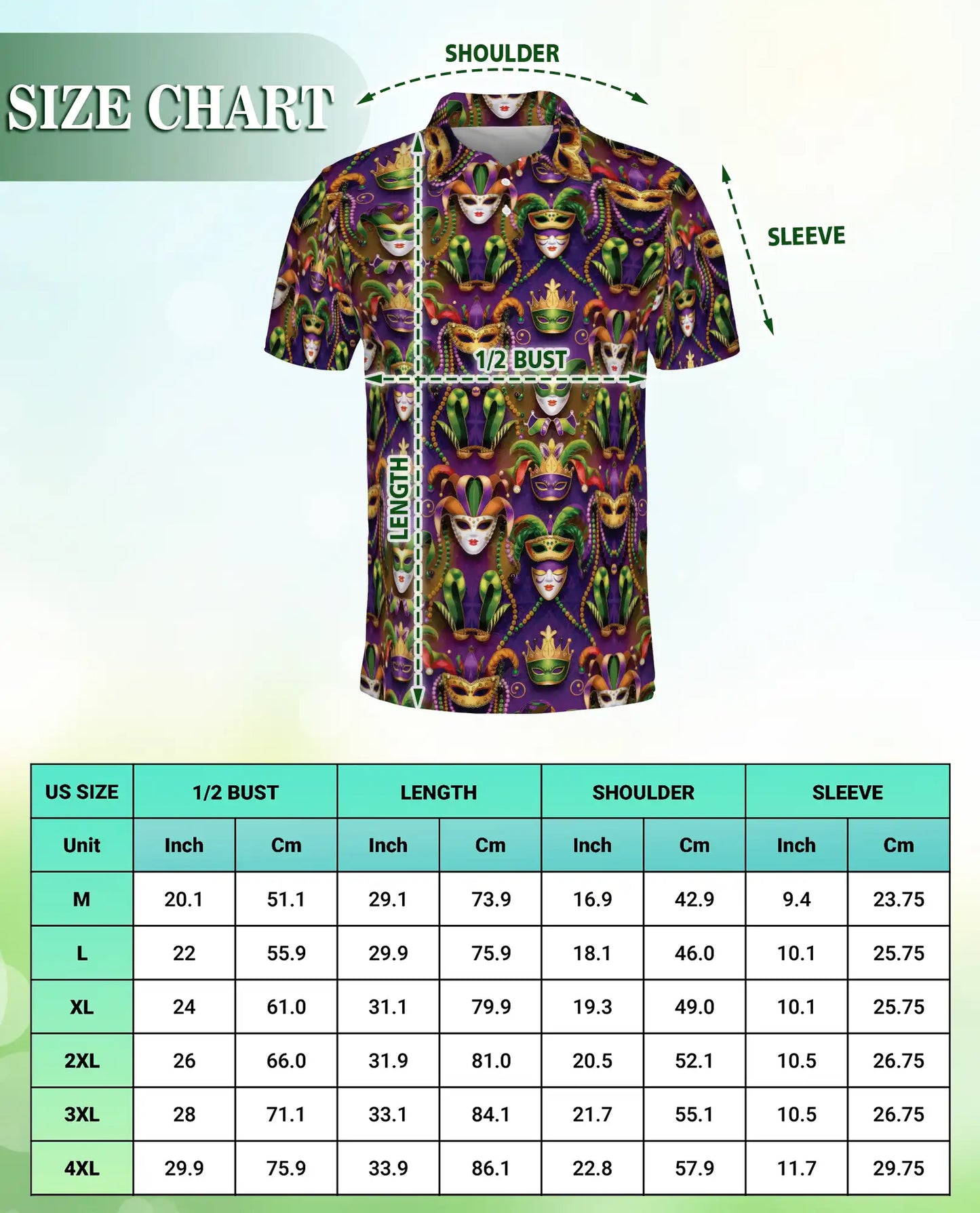 Mardi Gras Mask Hawaiian Polo Shirt | Netecom