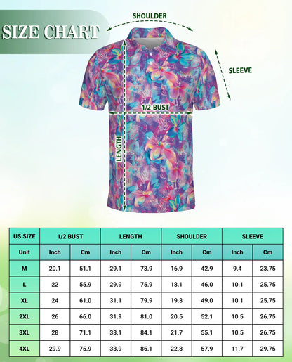 Colorful Floral Polo Shirt – Tropical Summer Style | Netecom