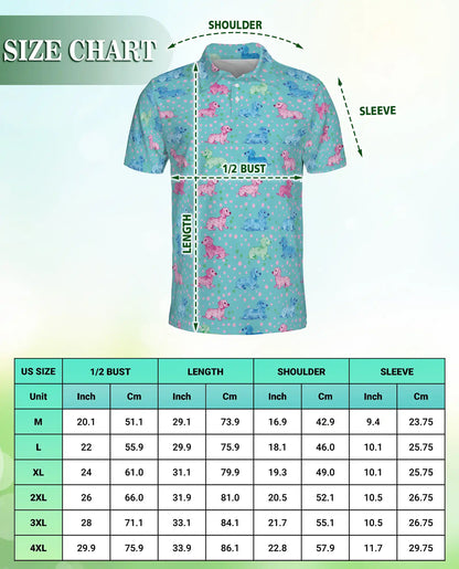 Cute Dachshund Polka Dot Polo Shirt | Netecom