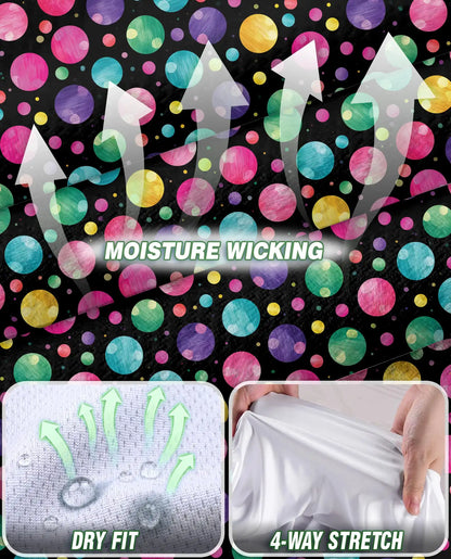 Colorful Polka Dots Sleeveless Polo Shirt for Women  | Netecom