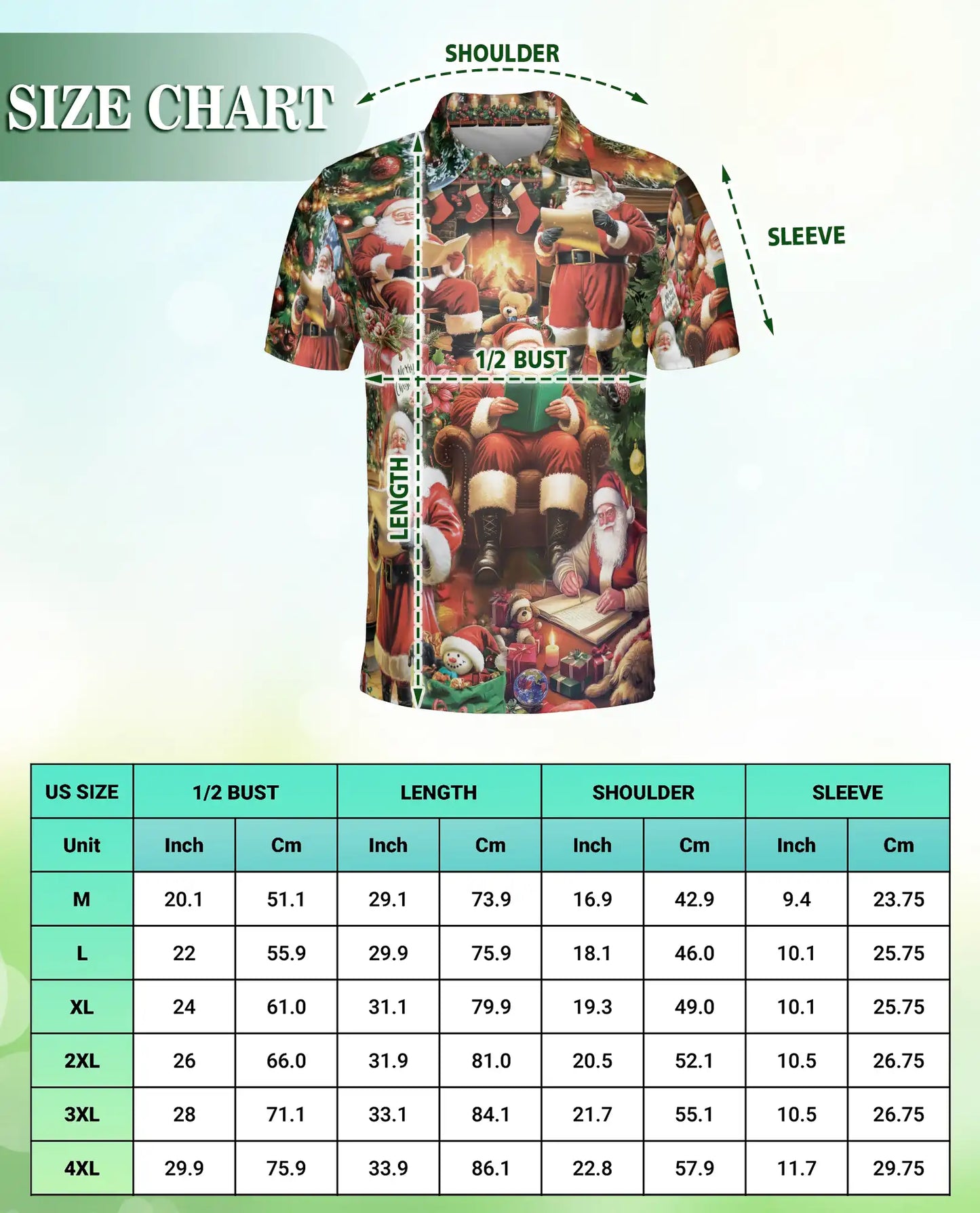 Santa Christmas Polo Shirt – Holiday Festive Style | Netecom