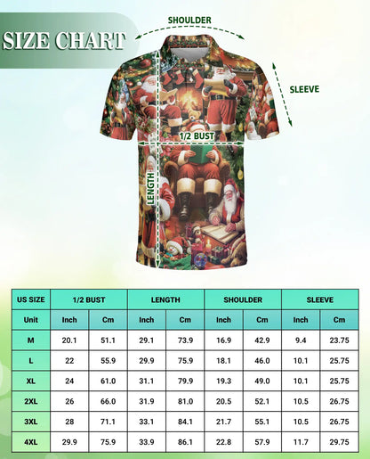 Santa Christmas Polo Shirt – Holiday Festive Style | Netecom