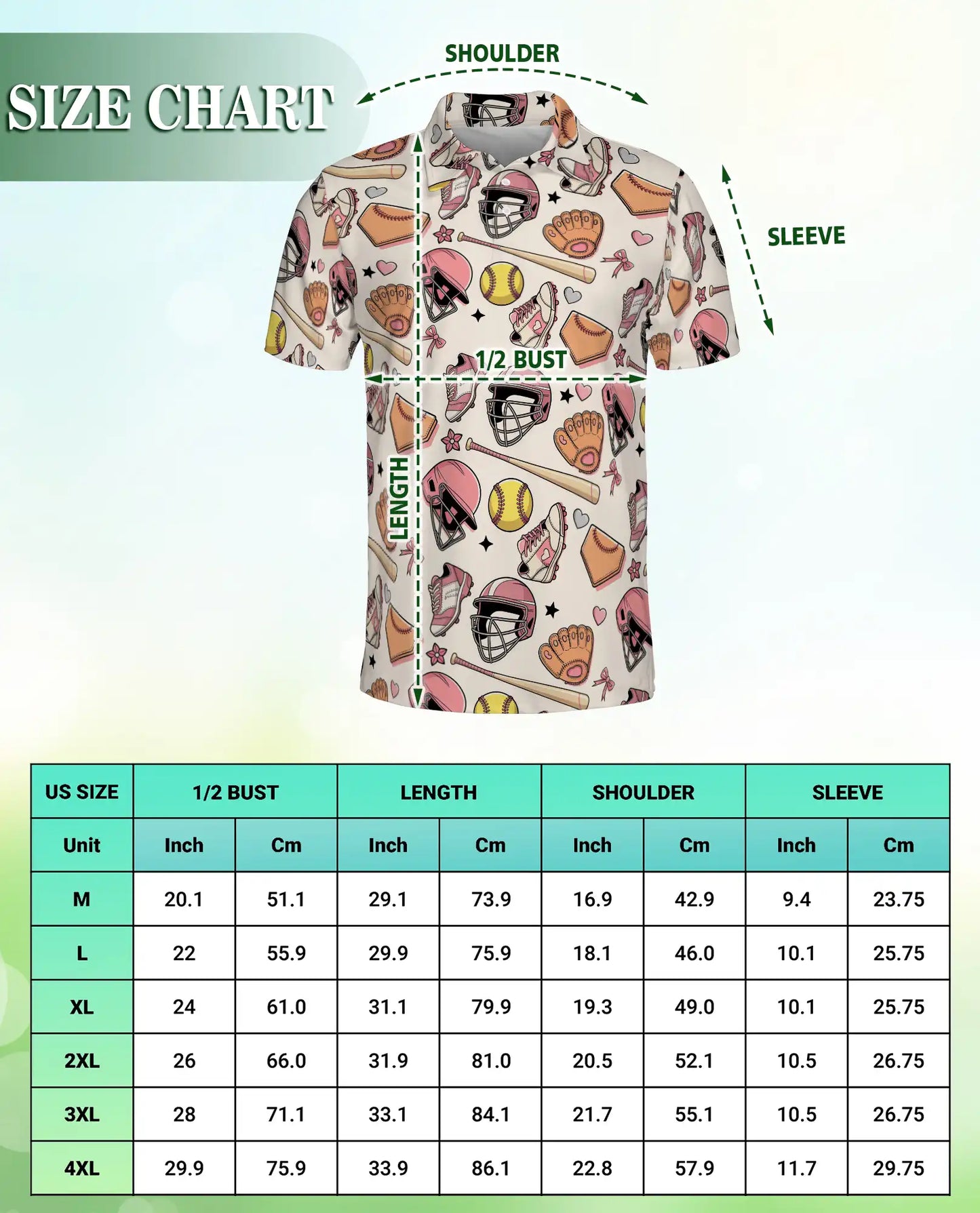 Pink Softball Polo Shirt for Men- Softball Fastpitch Pattern | Netecom