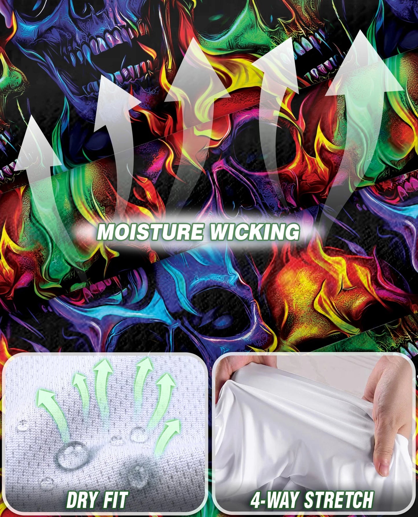 Flame Skull Sleeveless Polo Shirt for Women | Netecom